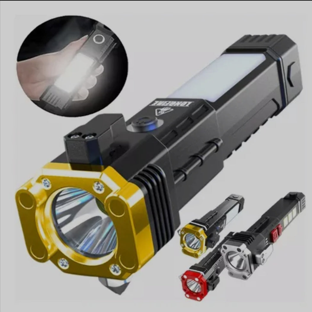 NUEVA LINTERNA TÁCTICA MILITAR INDESTRUCTIBLE 4 EN 1 🔦