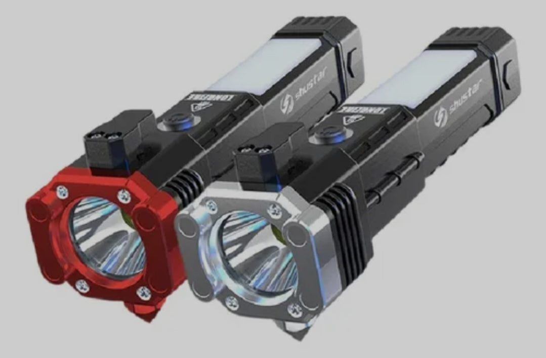 NUEVA LINTERNA TÁCTICA MILITAR INDESTRUCTIBLE 4 EN 1 🔦