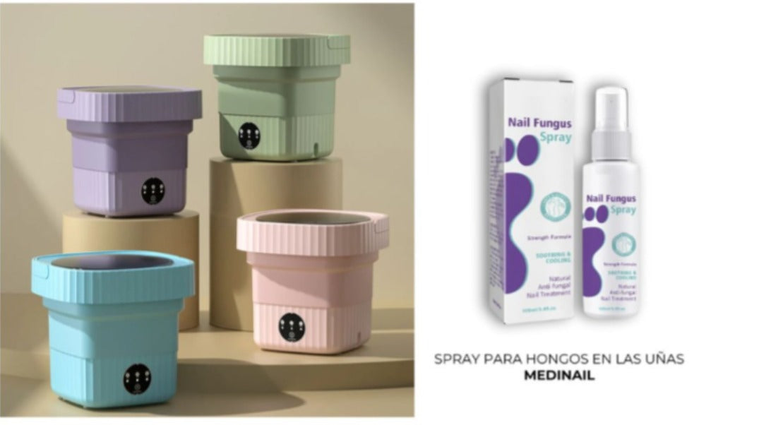 Mini lavadora portátil + Regalo medinail